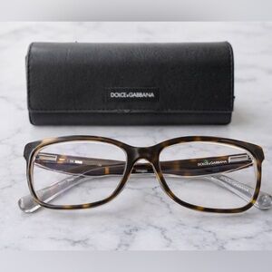 Dolce & Gabbana • Tortoiseshell Eyeglasses Frames DG2765 52-17-140 w/ Case